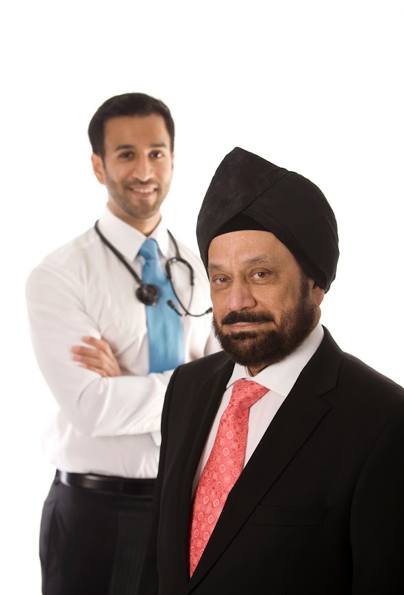 Dr Rajinder Singh Saluja and Dr Angad Singh Saluja